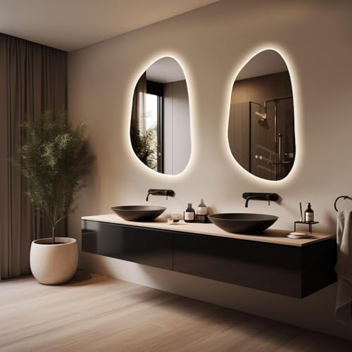 HOMECOOKIN LED Irregular Bathroom Mirror - Image 7