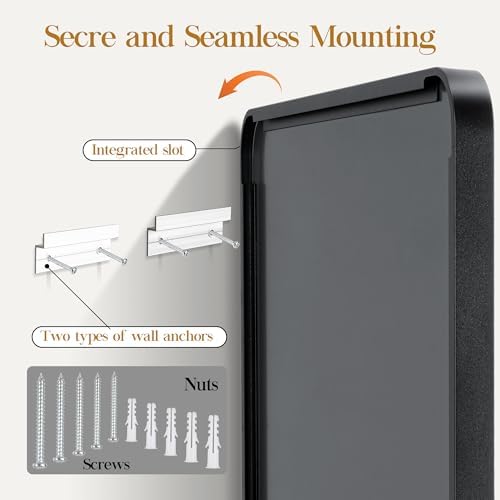40×30 Black Bathroom Mirror, Rectangular Bathroom Vanity Mirror - Image 5