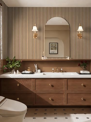myforHD Wallpaper Peel and Stick 17.3" x 118" Wood Grating Stripe Self-Adhesive - Image 3