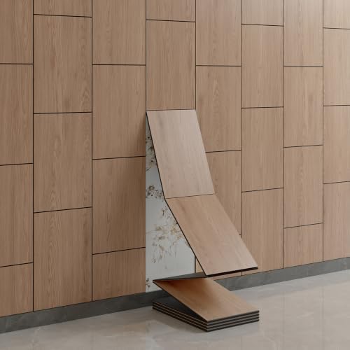 Yutianli Acoustical Wood Wall Panels Peel and Stick 17-Piece 14.2" X 9.5" Faux by Yutianli