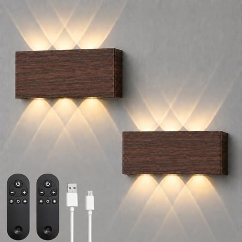 Shelprojsu LED Cordless Wall Sconce, 5200mAh Rechargeable Battery Operated Wall by ShelprojsuLEDWallSconce