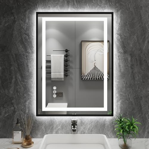 Amorho 20"X28" LED Bathroom Mirror by Amorho