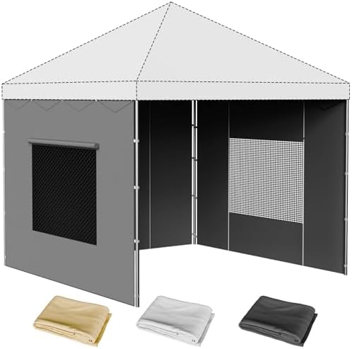 10x10 Canopy Sidewalls, UV Protection, Waterproof, Canopy Tent Accessories by Kweetle