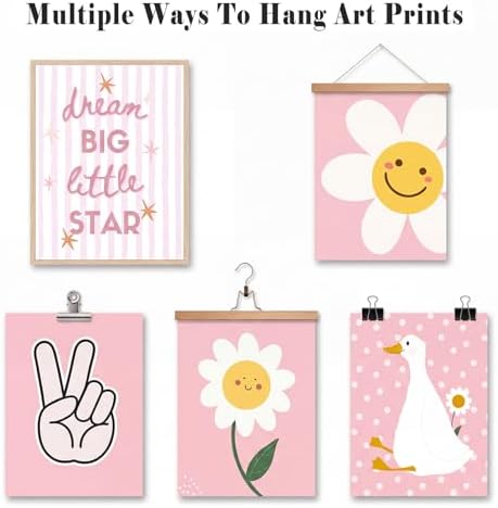 Baby Nursery Wall Decor-Cartoon Animal Playroom Canvas Wall Art Cute Girl - Image 6