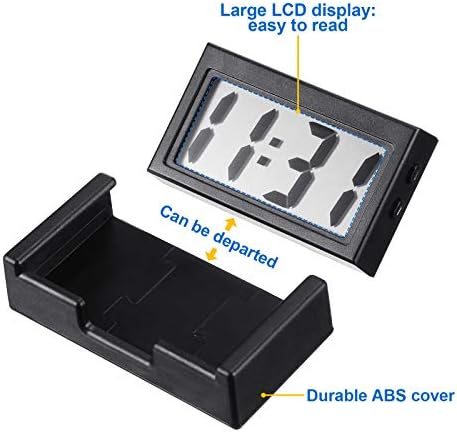 Frienda 3 Pieces Mini Small Digital Clock Stick On - Image 3