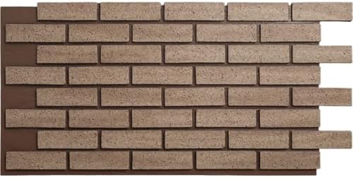 EverStone Traditional Faux Brick Panel, Caramel Color by EkenaMillwork