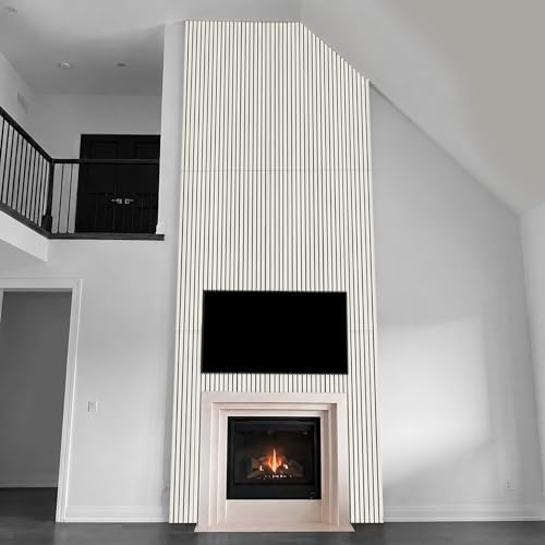 Wood Slat Acoustic Wall Panels, 4 Pack, 47.2 x 23.6 in - Image 7