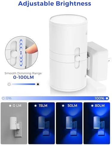 L LOHAS LED Night Light, Calm Blue Night Lights Plug into Wall, Light Sensor - Image 2