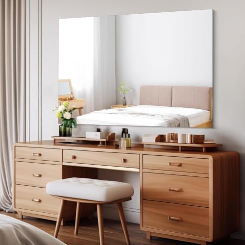 CILIBER Frameless Mirror, 36x48 Rectangle Bathroom Vanity Mirror - Image 2