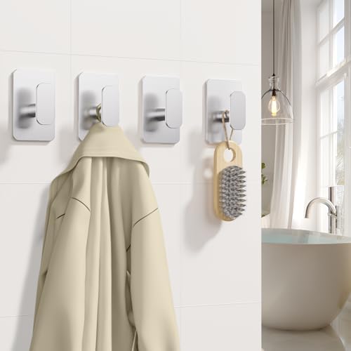 6 Pack Large Heavy Duty Wall Hooks - 26lb Max - Image 2