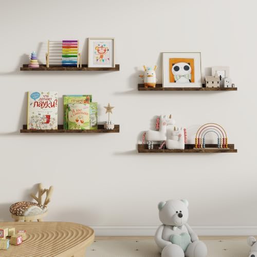 Dreamland Picture Ledge Shelf for Wall, Floating Shelves Set of 2, 30 inch Long - Image 5
