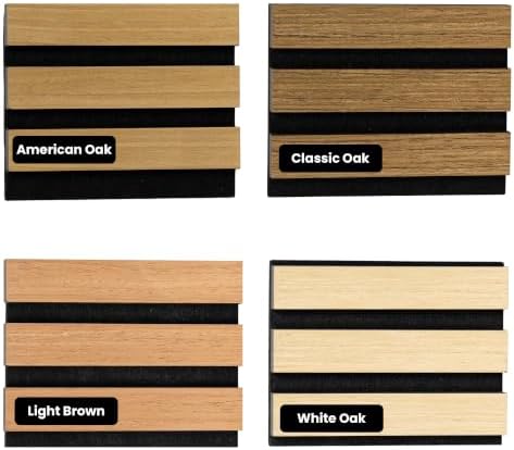 SMARTSTANDARD Sample Wood Slat Acoustic Panels by SMARTSTANDARD