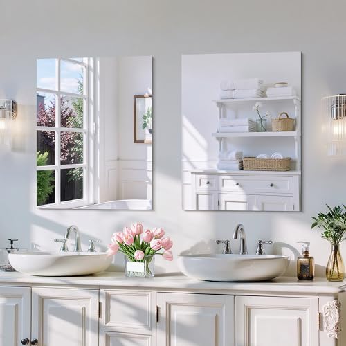 CILIBER 2-Pack 18x24 Inch Frameless Mirrors by CILIBER