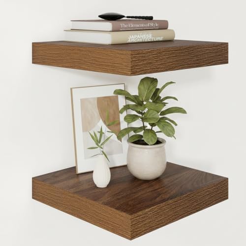Vivelove Square Floating Shelves 12x12” Set of 2 by VIVELOVE