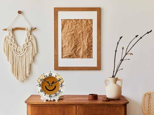 Smiley Face Coffee Wall Clock Biscuits Battery Powered Wall Clock Silent Non - Image 3