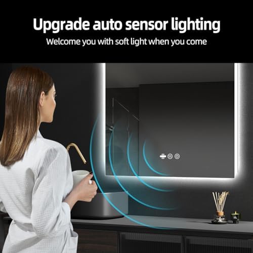 36 x 36 in Backlit LED Bathroom Mirror - Image 2