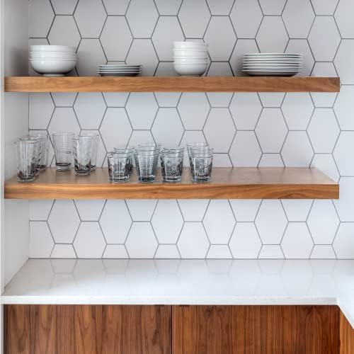 Teak Wood Floating Shelves Perfect - Image 2