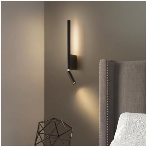 Bedside Wall Lamps 2 Heads 330 Degree Rotation Adjustable Wall Lamp Reading - Image 3