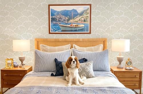 Dimoon Peel and Stick Wallpaper Boho Beige Contact Paper Neutral Cottage - Image 5