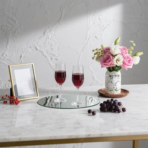 14 Pack Acrylic Round Mirrors, 6 inch Circle Mirror Tiles Self Adhesive Mirror - Image 7