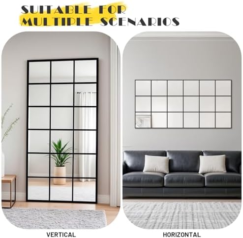 Window Pane Full Length Mirror - Image 3