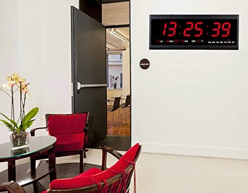 Rsobl 18.9 Inch Oversized LED Digital Wall Clock Large Display - Image 3