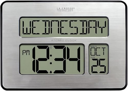 La Crosse Technology Atomic Wall/Table Clock, 7.5-in H x 9.75-inch W x 1-inch D by LaCrosseTechnology