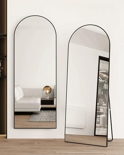 KOMCOTE Arch Mirror Full Length, Floor Length Mirror, Arched Floor Mirror - Image 5