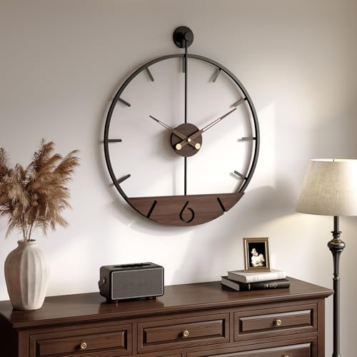 Cuspin 24 Inch Wall Clock Modern Farmhouse Wall Clock - Image 2