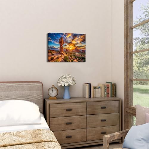 Sunset Nature Desert Wall Art Zion National Park Poster Canvas Prints Photo - Image 6