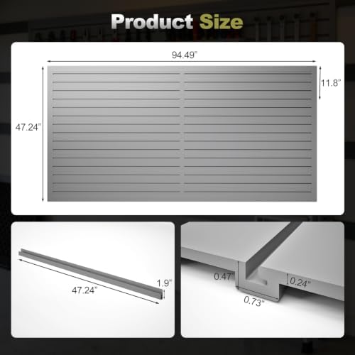 Hohuqeri Slatwall Panel Garage Wall Organizer - Image 2