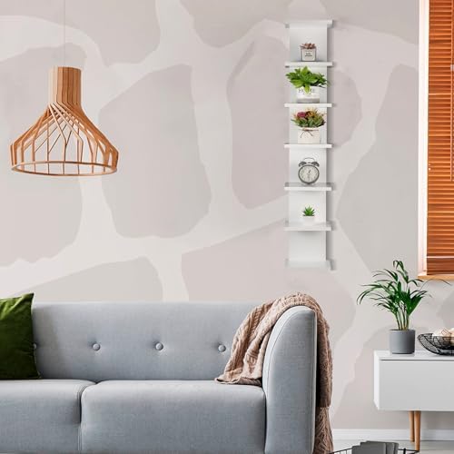 2 Pack 7 Tier Wall Shelf Unit - Image 2