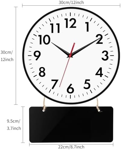 Lumuasky 4-Pack Silent Wall Clocks Time Zones - Image 2