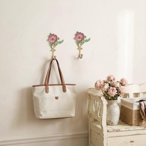 SOFFEE DESIGN 2PCS Enamel Large Flower Hooks - Image 3