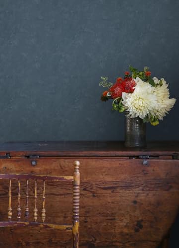 Mr. Kate Daphne Limewash Moody Blue Peel and Stick Wallpaper - Image 3