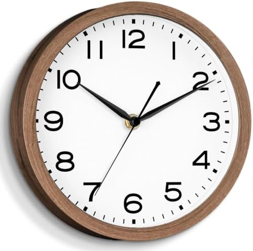 AKCISOT 12 Inch Wall Clock, Silent Battery Operated Analog Clock - Image 2
