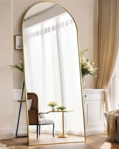 KOMCOTE 71x28 Inch Arched Floor Mirror - Image 4