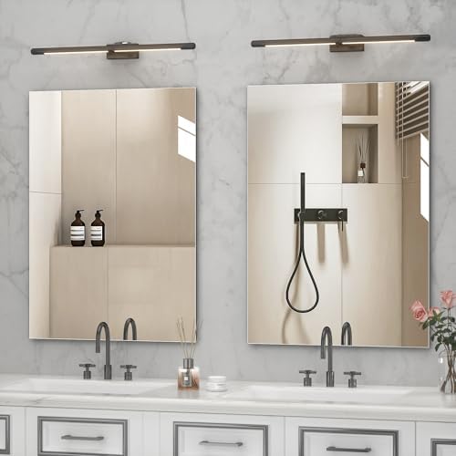 Hasipu Bathroom Mirror for Wall Vanity Mirror 20"x28"-2pcs, Frameless Mirror - Image 4