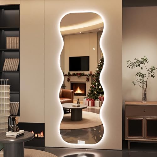 Hasipu 71"x24" Wavy Full Length Mirror by Whatssuitableisthebest