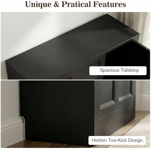 39" Modular Buffet Sideboard Cabinet, Expandable Storage Cabinet System - Image 6