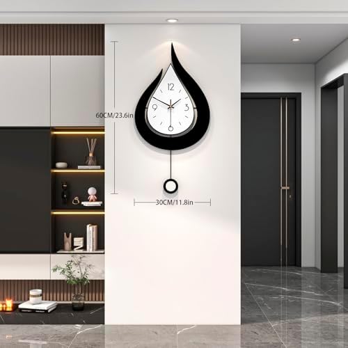 Decorative Modern Silent Pendulum Wall Clock - Image 4