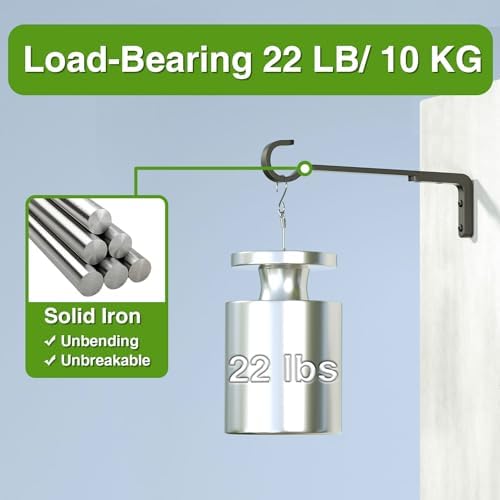 14 Inch Plant Hooks for Wall, Plant Hangers Outdoor/Indoor, Hold 35lb, 2 Pack - Image 3