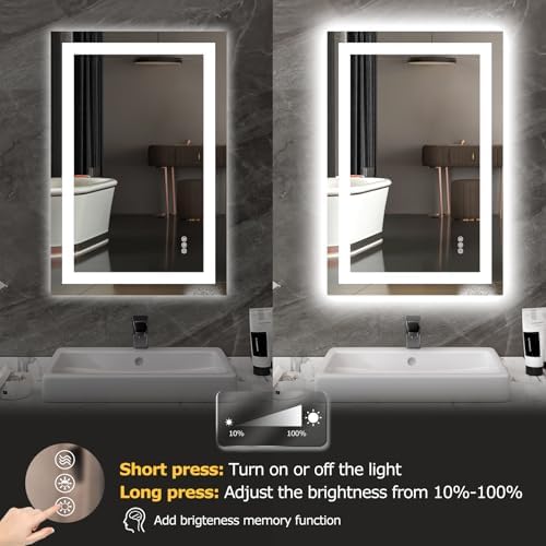 Hivone 36"X24" LED Bathroom Mirror - Image 6