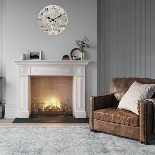 XFM Tree of Life Wall Clock 14 inch Country Wooden - Image 6