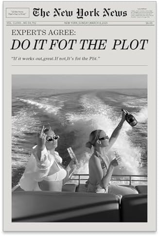 noxozoqm Black and White Fashion Hot Girl Poster Fun Do It by Unknown