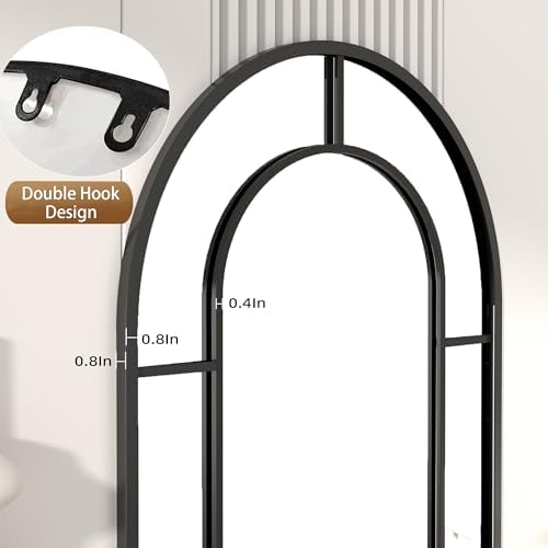 Arched Full Length Mirror, Oversized Floor Length Standing Mirrors, Large Body - Image 6