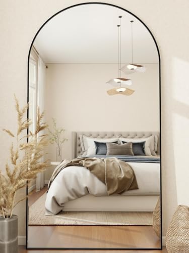 MISSDAY Large Arched Full Length Mirror, Floor Mirror Long Free Standing by MISSDAY