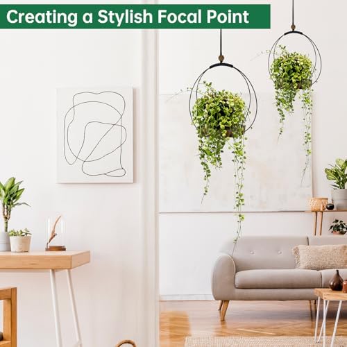 hismocal Hanging Planters for Indoor Plants, Plant Hanger - Image 4