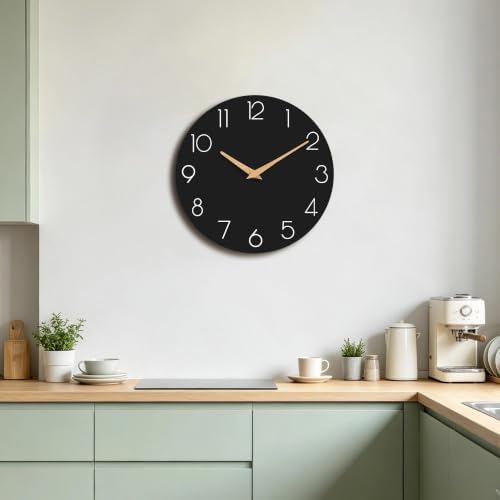 cicininc 10 Inch Battery Operated Wall Clock, Silent Analog - Image 6