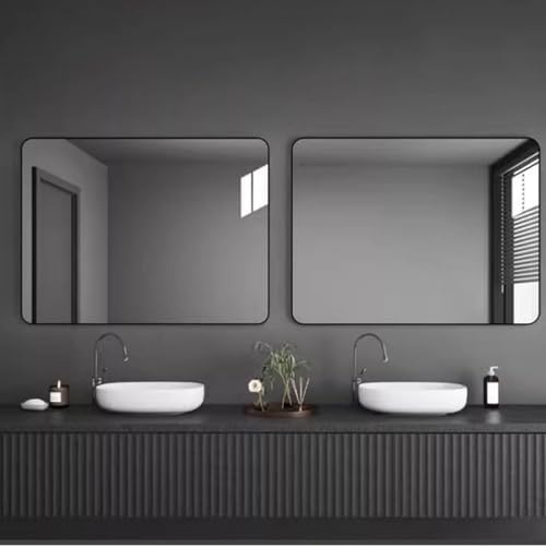 Metal Framed Bathroom Mirror Vanity Rectangle Wall Mounted Modern Mirrors - Image 7